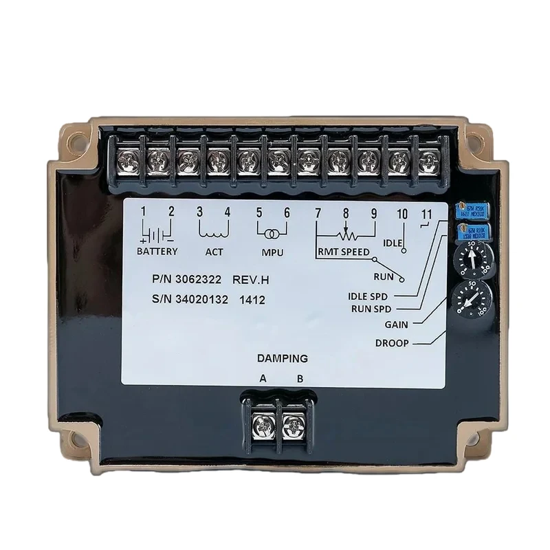Cummins 3062322 High-Power Electronic Speed Governor (Max 8A) for KTA19/KTA38/KTA50/QSK60