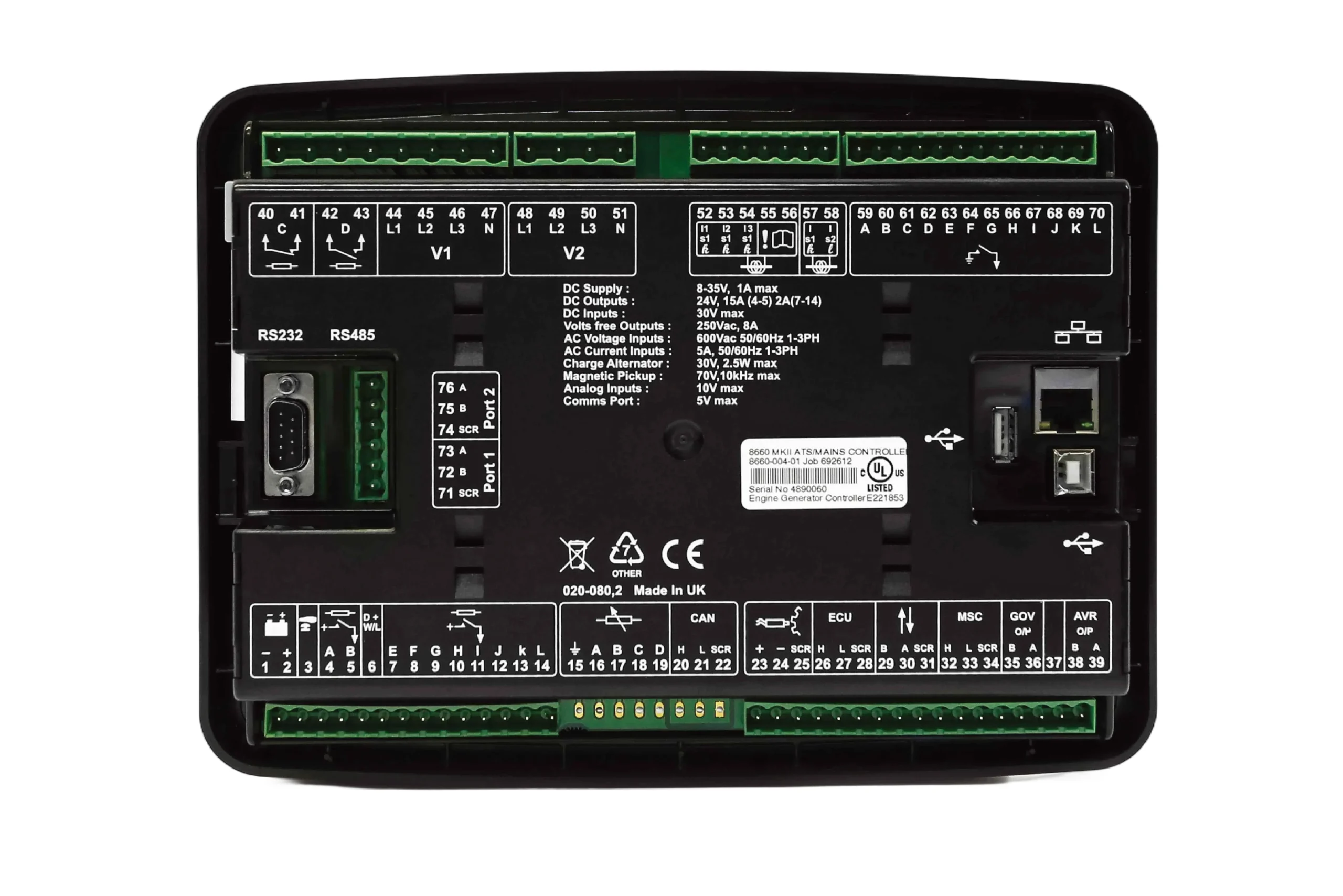 DSE8660 Generator Controller Module Auto Start for Deep Sea Monitoring and Control - Image 3